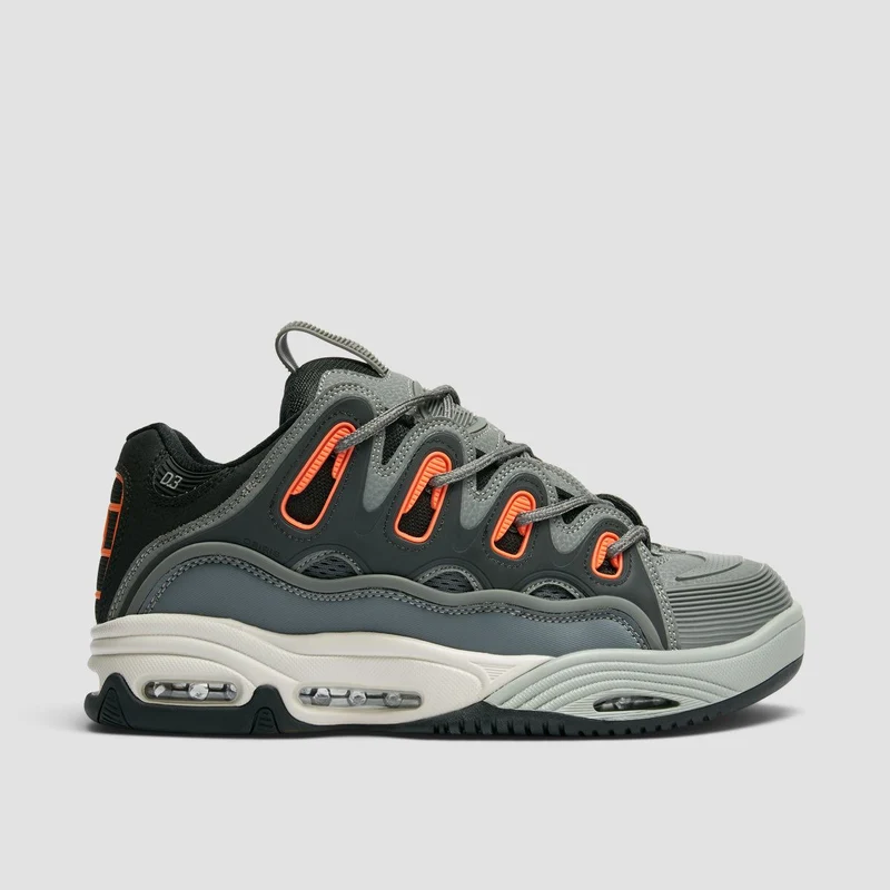 Osiris D3 2001 Shoes - Charcoal/Orange/Black 8.5uk / Charcoal/Orange/Black