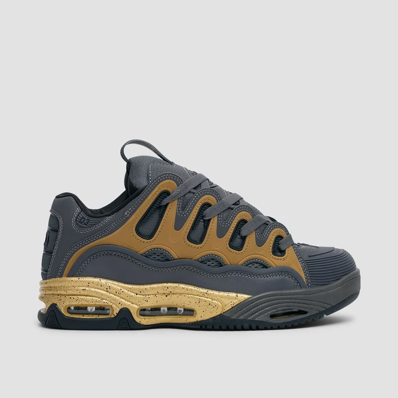 Osiris D3 2001 Shoes - Charcoal/Gold/Black 12uk / Charcoal/Gold/Black