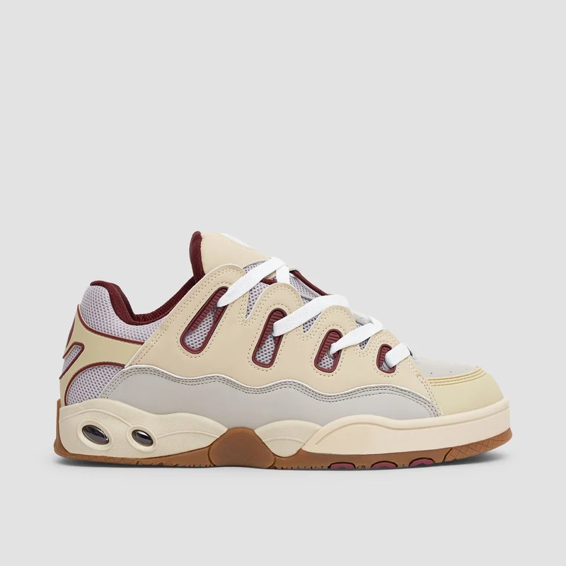Osiris D3 OG Shoes - Tan/Burgundy/Gum 10uk / Tan/Burgundy/Gum