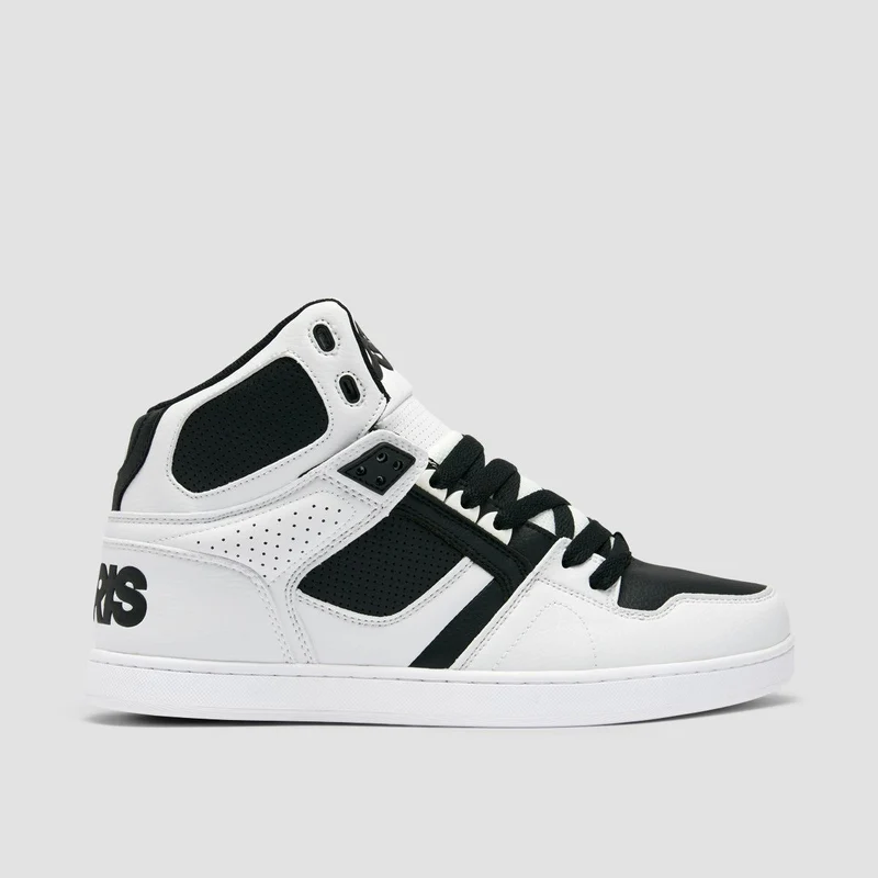 Osiris NYC 83 CLK High Top Shoes - White/Black/White 9uk / White/Black/White