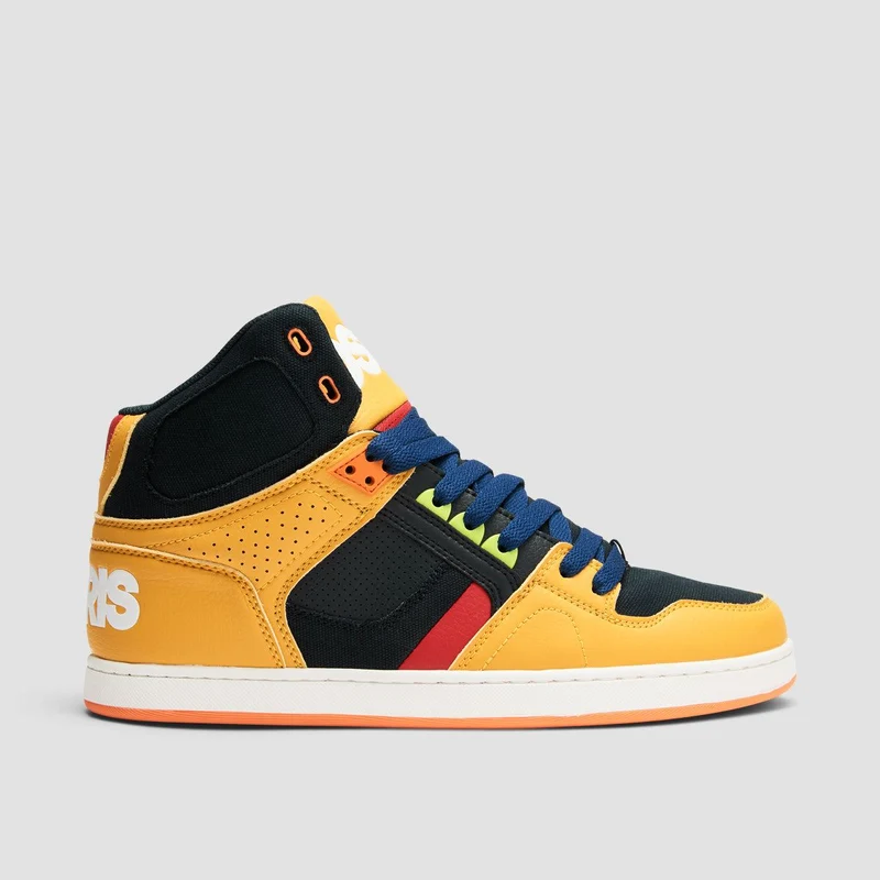 Osiris NYC 83 CLK High Top Shoes - Tan/Navy/Red 5uk / Tan/Navy/Red