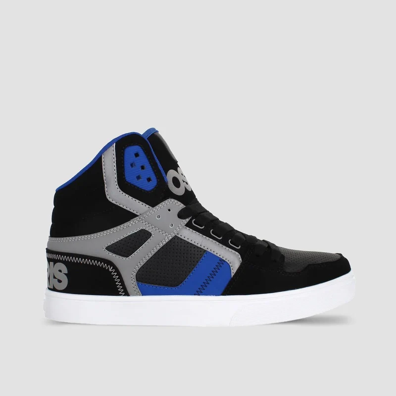 Osiris Clone High Top Shoes - Black/Blue/Grey 11uk / Black/Blue/Grey