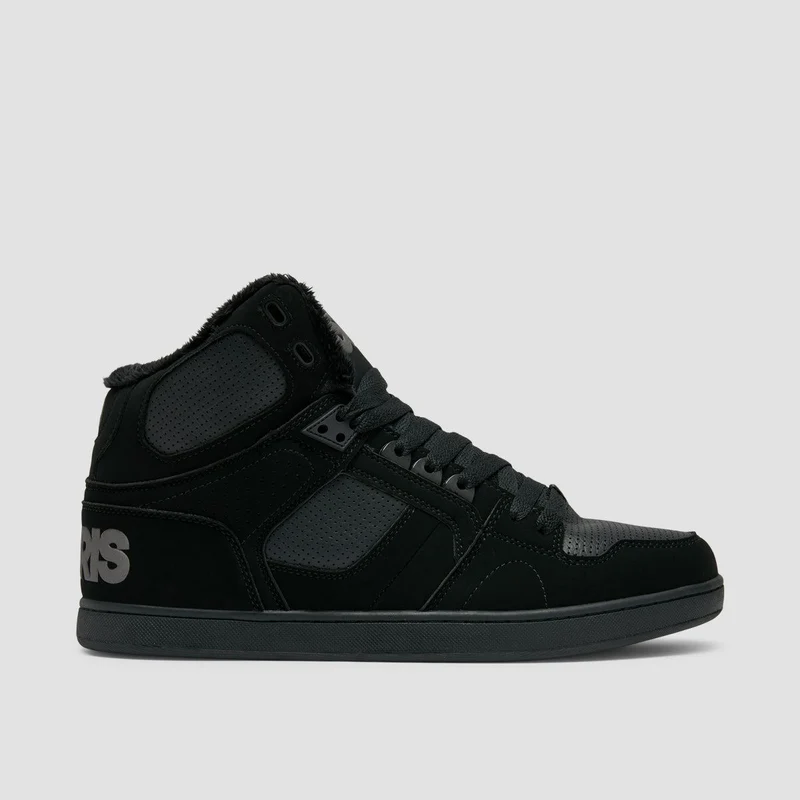 Osiris NYC 83 CLK High Top Shoes - Black/Black/Shearling 5.5uk / Black/Black/Shearling