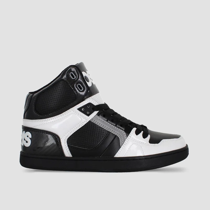 Osiris NYC 83 CLK High Top Shoes - Black/White/Carbon 9.5uk / Black/White/Carbon