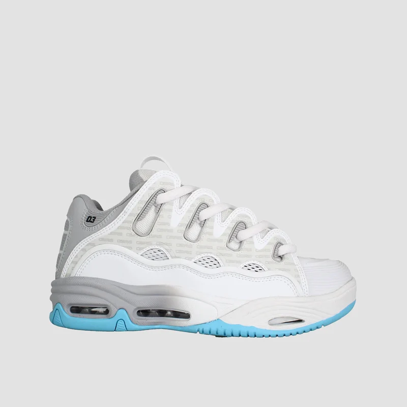 Osiris D3 2001 Shoes - White/Grey/Baby Blue 9.5uk / White/Grey/Baby Blue