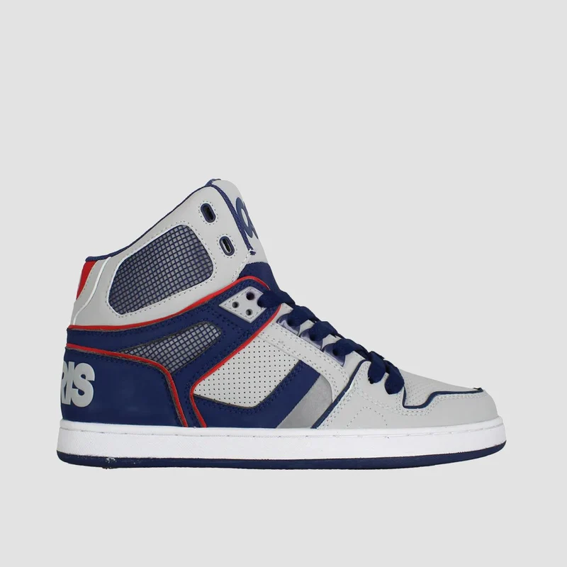 Osiris NYC 83 CLK High Top Shoes - Navy/Grey/Red 9.5uk / Navy/Grey/Red