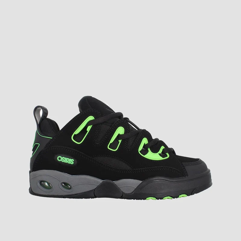Osiris D3 E Shoes - Black/Charcoal/Green 12uk / Black/Charcoal/Green