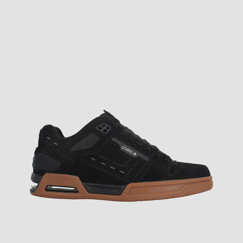 Osiris Peril Shoes - Black/Black/Gum 12uk / Black/Black/Gum