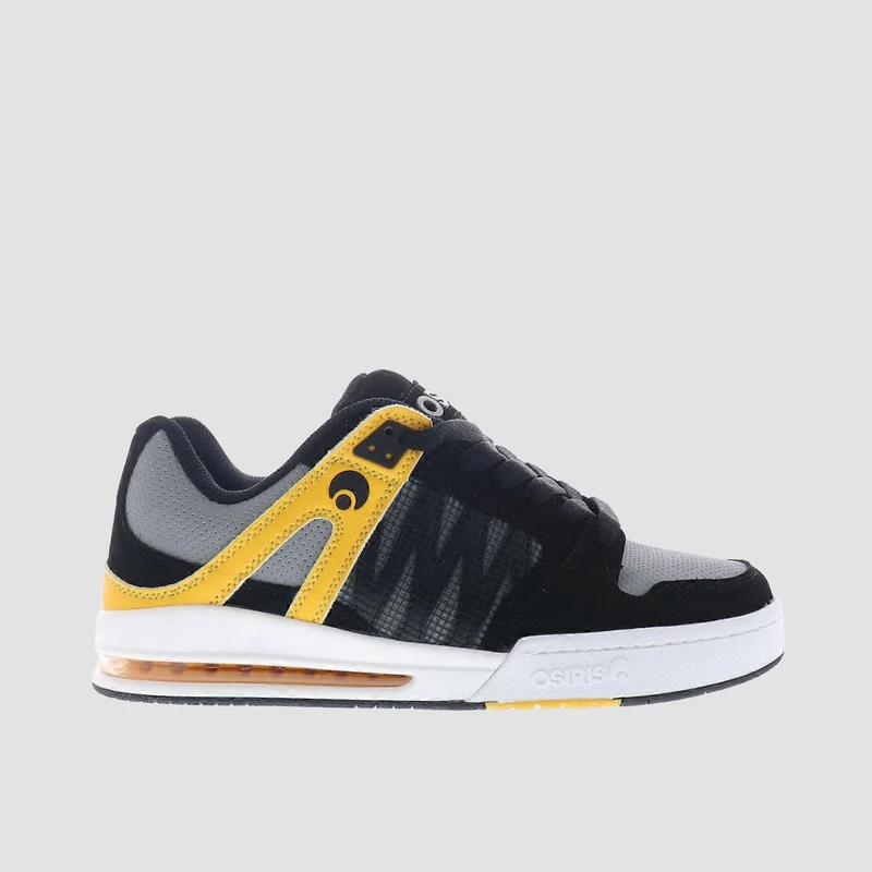 Osiris Pixel Shoes - Black/Charcoal/Yellow 8uk / Black/Charcoal/Yellow