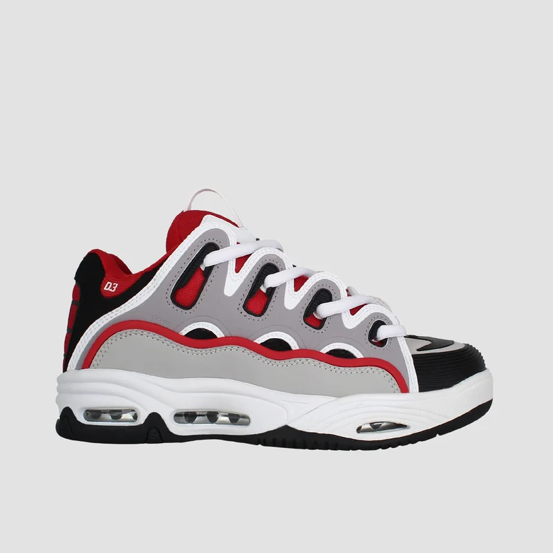 Osiris D3 2001 Shoes - Red/White/Grey 5uk / Red/White/Grey