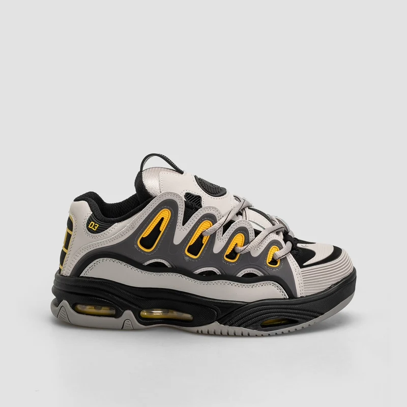 Osiris D3 2001 Shoes - Grey/Black/Yellow 9uk / Grey/Black/Yellow