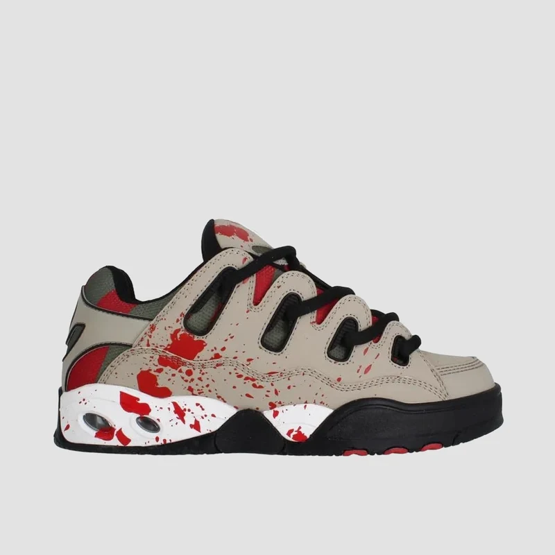Osiris D3 OG Shoes - Taupe/Olive/Drips 9.5uk / Taupe/Olive/Drips