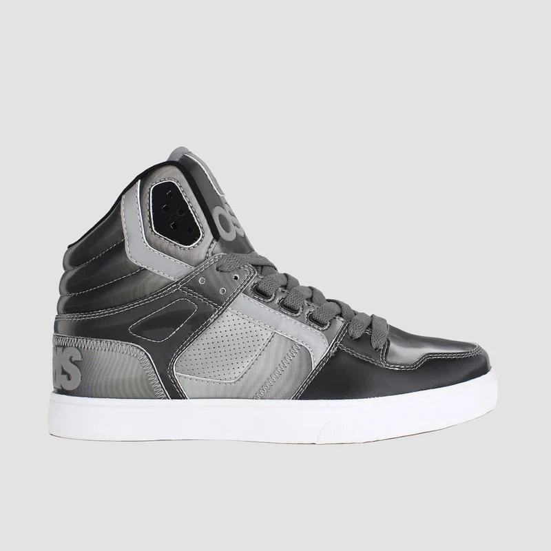 Osiris Clone High Top Shoes - Silver/Black/Holo 12uk / Silver/Black/Holo