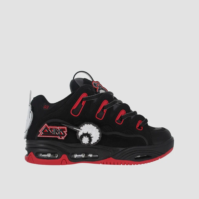 Osiris D3 2001 Shoes - Black/Red/Velcro 11uk / Black/Red/Velcro