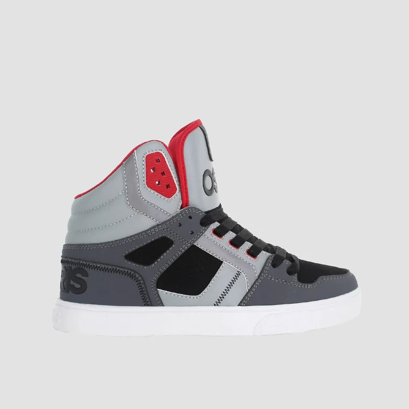 Osiris Clone High Top Shoes - Black/Grey/Red 9uk