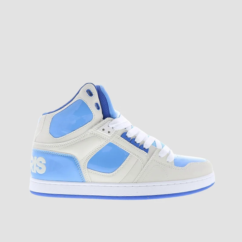 Osiris NYC 83 CLK High Top Shoes - Bone/Baby Blue/White 8uk