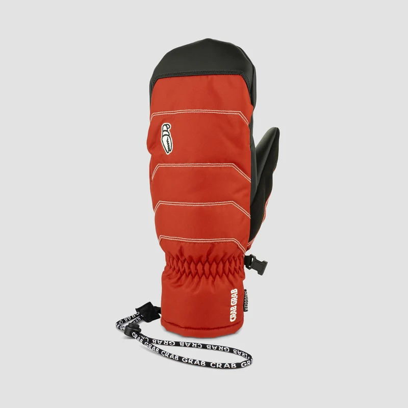 Crab Grab Snuggler Snow Mittens Original Red X-Large