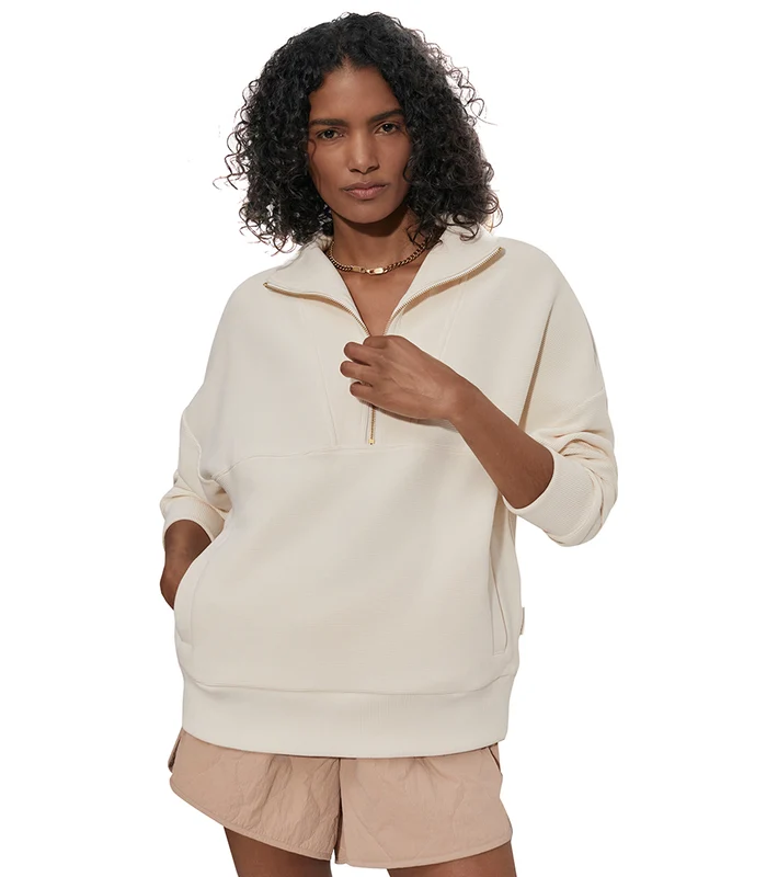 Varley Colebrook Half Zip Sweat Whitecap Grey / L