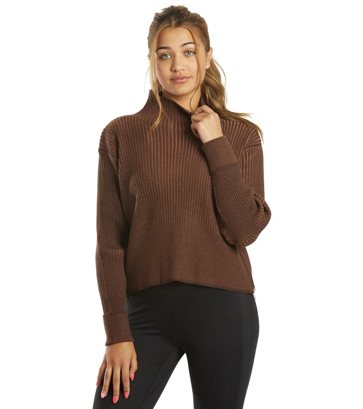 Varley Hagen Sweater Chocolate Plum/ Nutmeg / XL