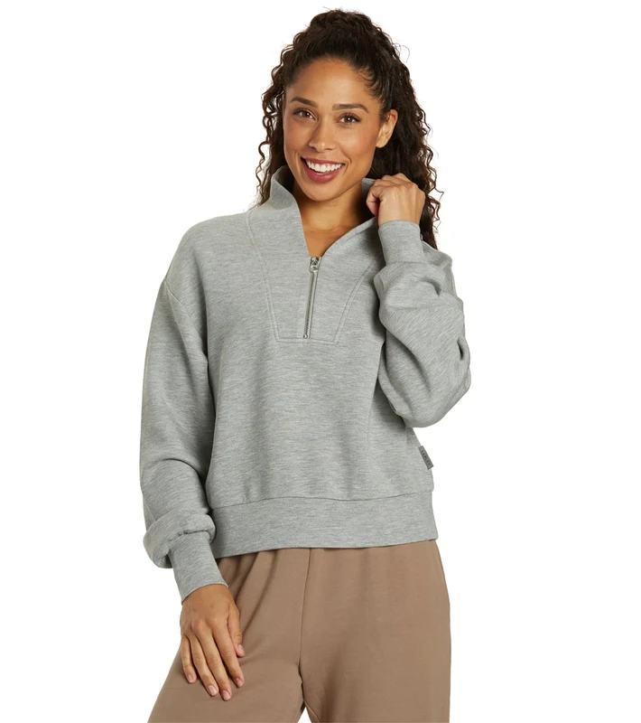 Varley Davidson Sweater Light Grey Marl / M
