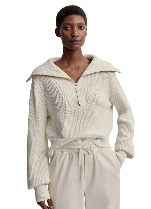 Varley Mentone Knit Egret / M
