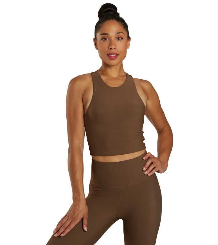 Varley Let's Move Rib Kempton Bra Carob / L