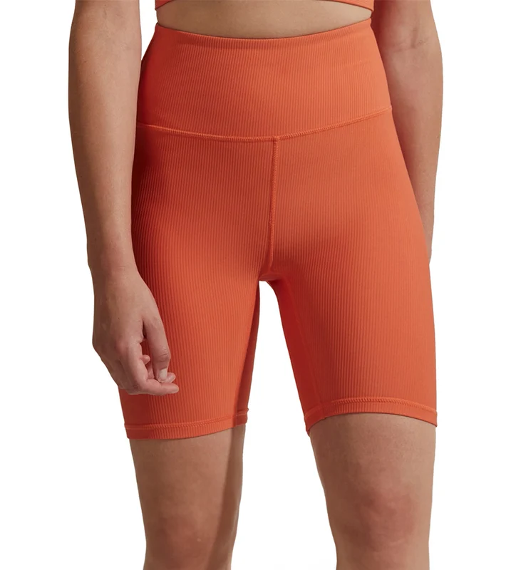 Varley Let's Move Rib Short 7 Orange Rust / M