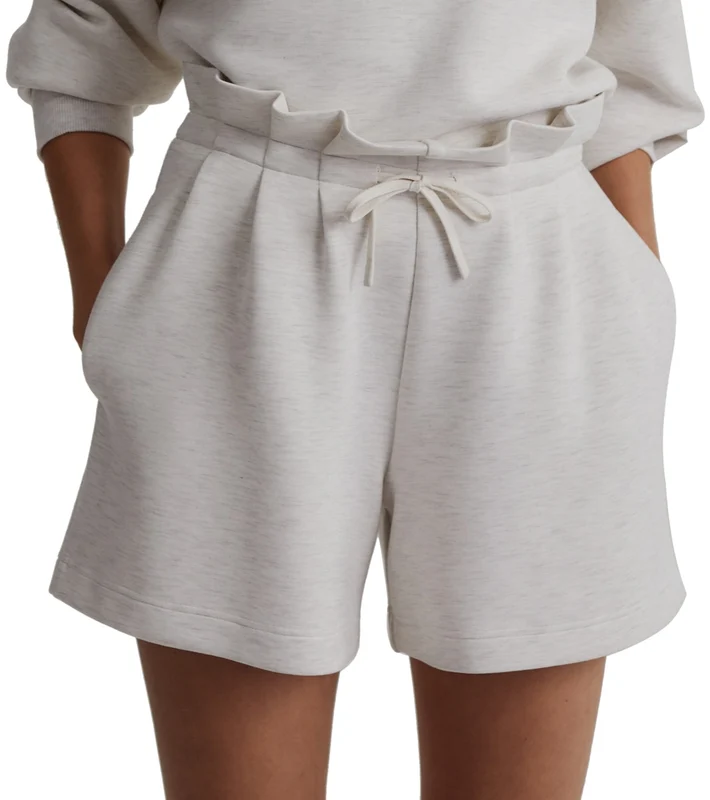 Varley Claude High Rise Short 4.5 Ivory Marl / XS