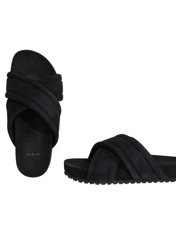 Varley Ronley Quilted Slides 2.0 Black / 37