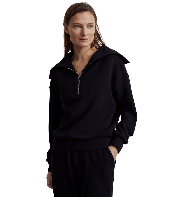 Varley Yates Half Zip Sweat Black / XL