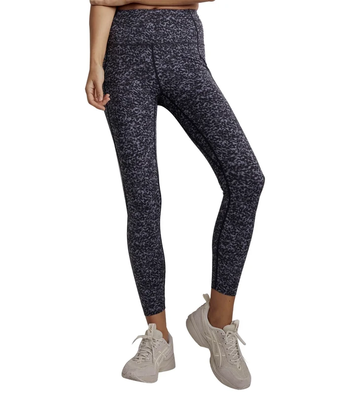 Varley Let's Go Running Legging Ebony Blue Cheetah / L