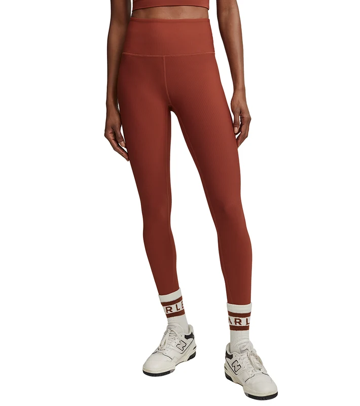 Varley Let's Move Rib High Legging 25 Smoked Paprika / L