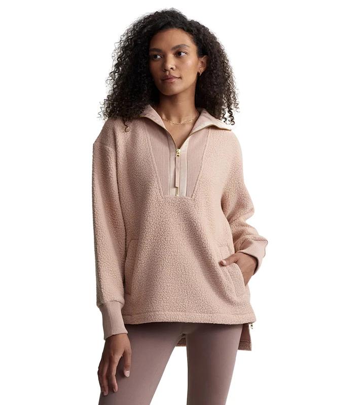 Varley Wallace Half Zip Fleece Blush Tan / XS