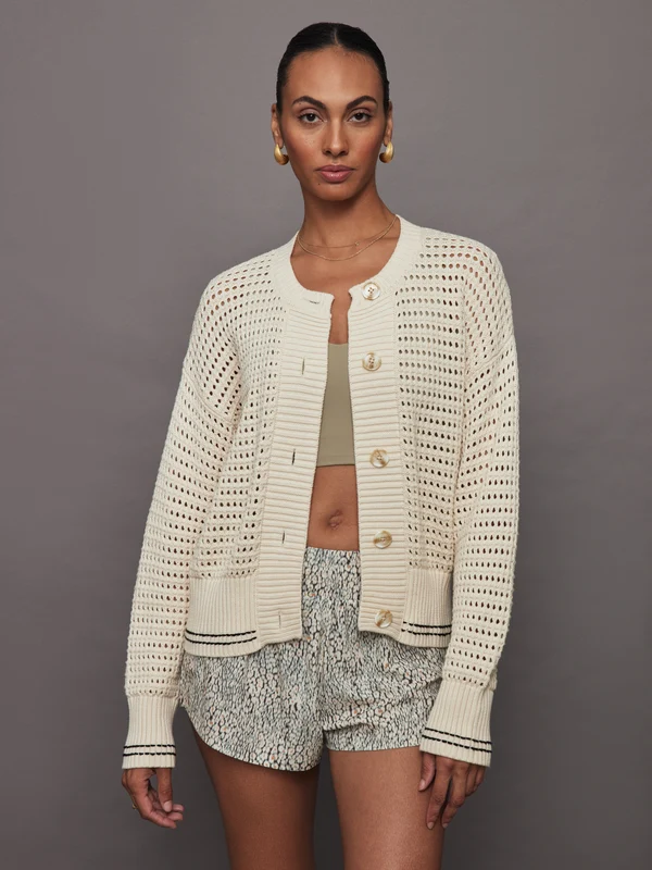 Kris Relaxed Fit Knit Jacket - Birch Birch / XS