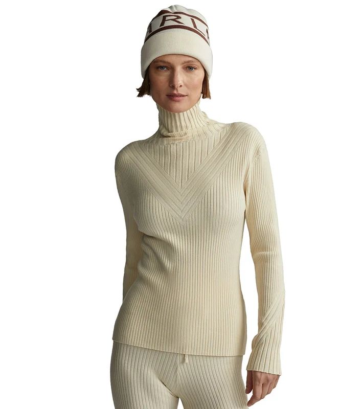 Varley Esme Rib Roll Neck Whitecap Grey / M