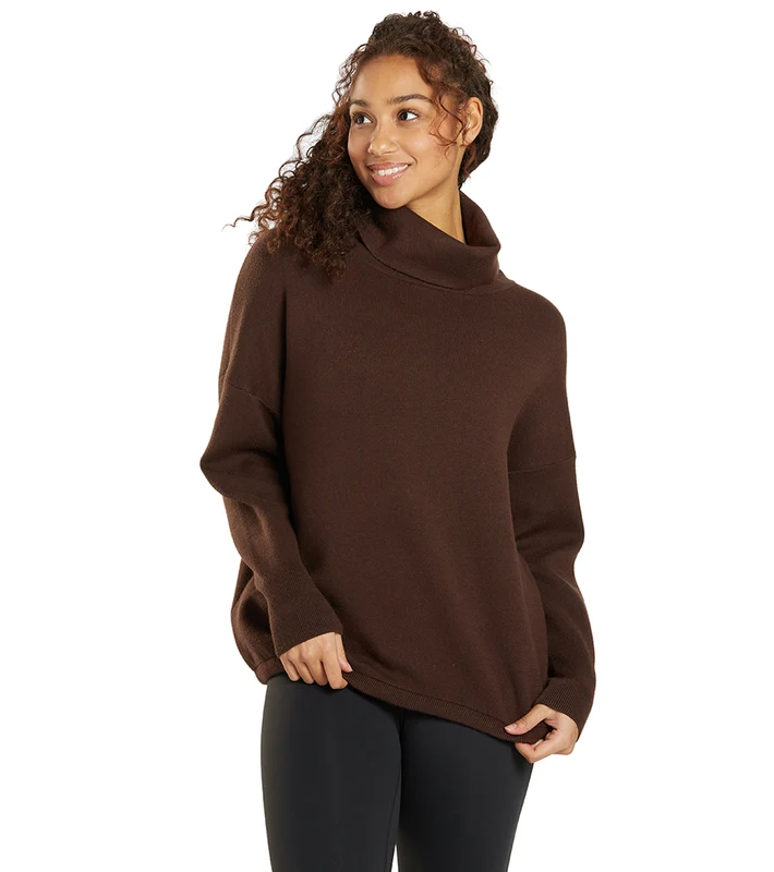 Varley Cavendish Rollneck Knit Coffee Bean / XL