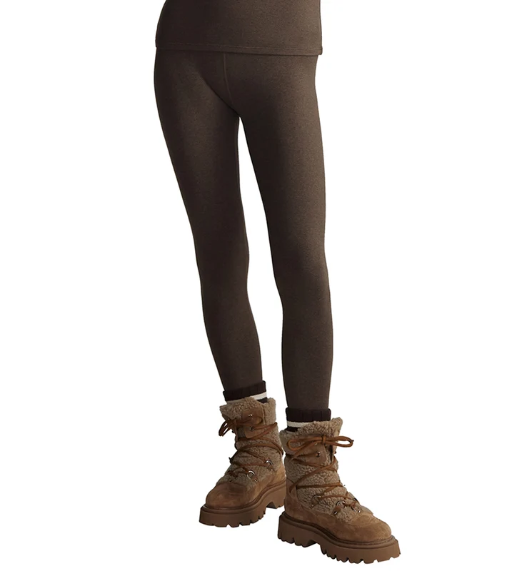 Varley Always Warm Base Layer Legging Deep Chocolate Marl / S
