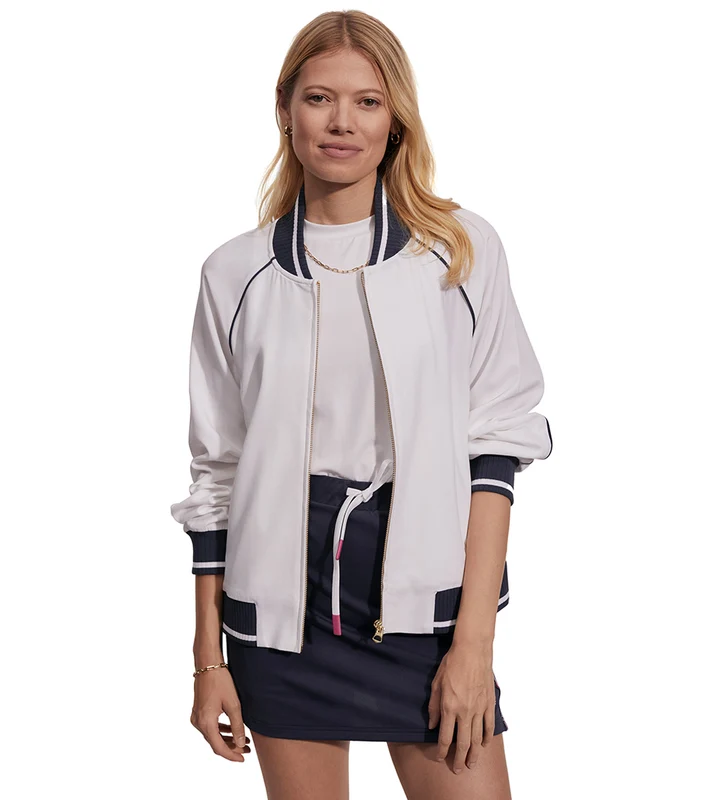 Varley Felicity Woven Jacket White / M