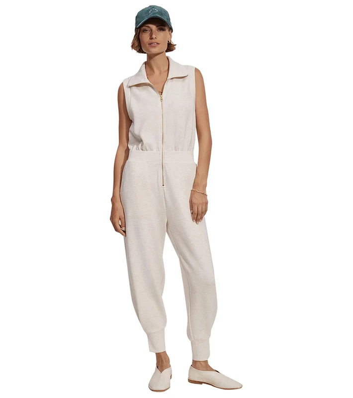 Varley Madelyn Jumpsuit Ivory Marl / L