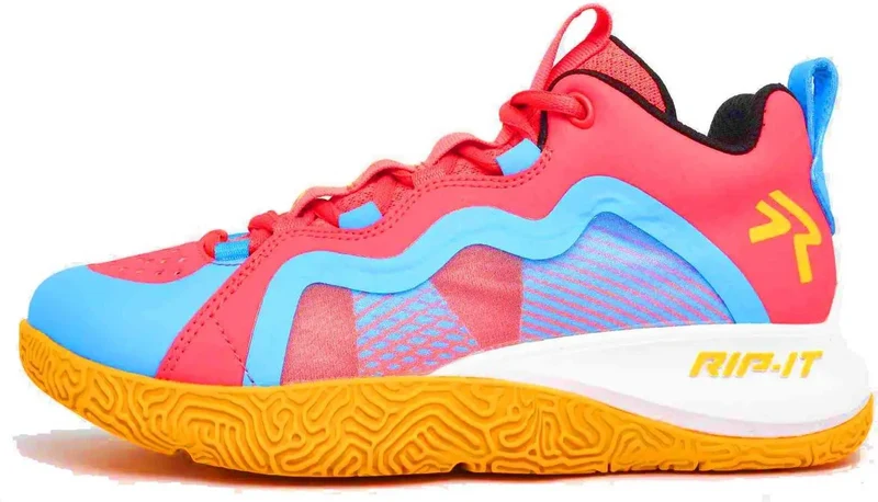 RIT-IT Women's Future Court Volleyball Shoes - Pink Blue Orange Multicolor / 9