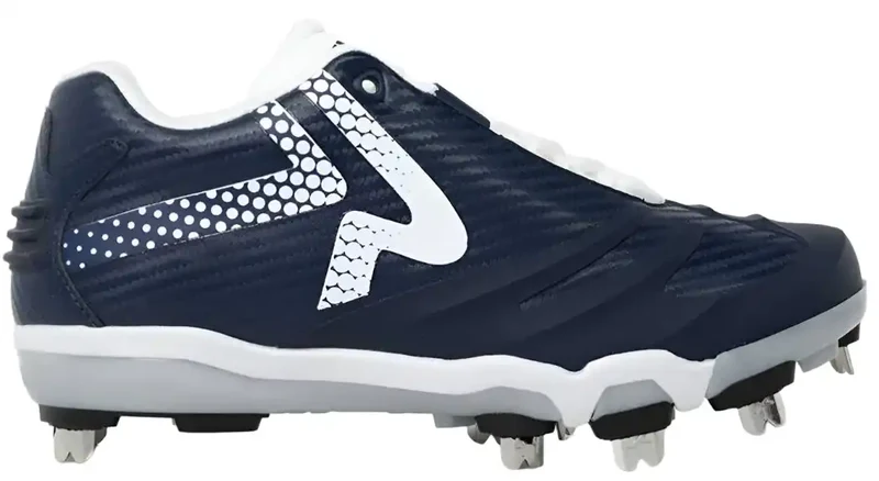 RIP-IT Ringor Pro SwiftStep Women's Metal Softball Cleats - Navy Blue-Navy White / 10