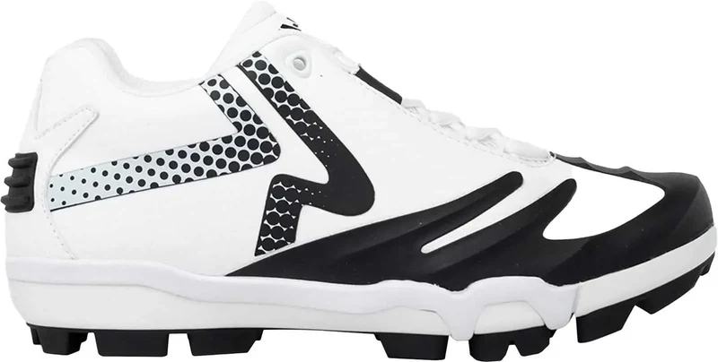 RIP-IT Ringor Pro SwiftStep Women's TPU Softball Cleats - White Black White Black / 9