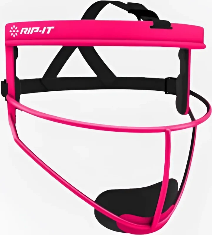 RIP-IT Defense Pro Girls' Matte Softball Fielder's Face Mask - Pink Pink-Hot / Girls