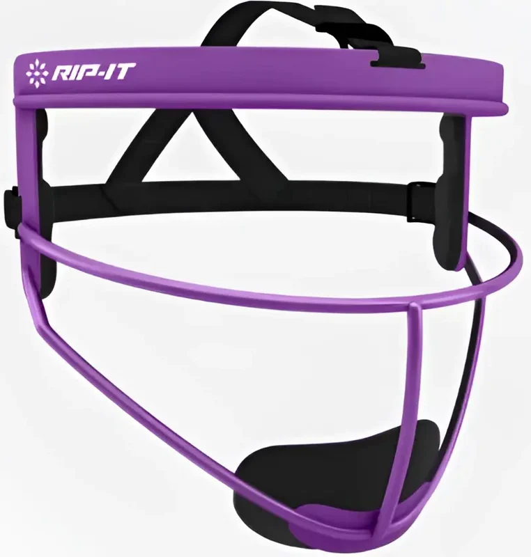RIP-IT Defense Pro Girls' Matte Softball Fielder's Face Mask - Purple Purple / Girls