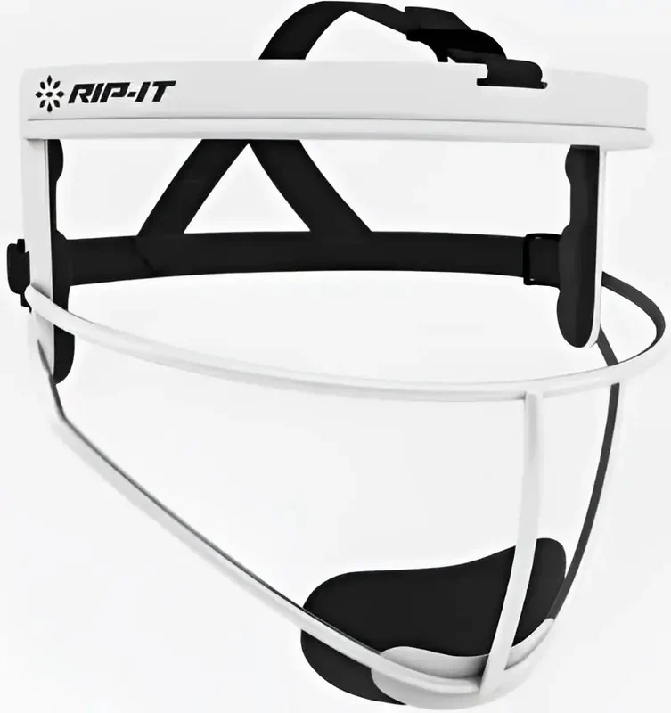 RIP-IT Defense Pro Women's Matte Softball Fielder's Face Mask - White White / Ladies