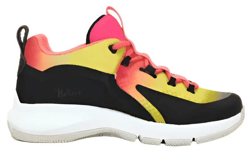 RIP-IT Women's SwiftStep Kaylei Volleyball Shoes - Black Pink Yellow Black Pink-Hot / 8