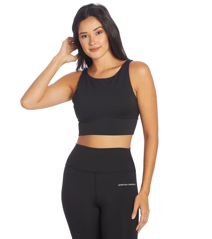 Public Rec Here to There Longline Bra Onyx / L