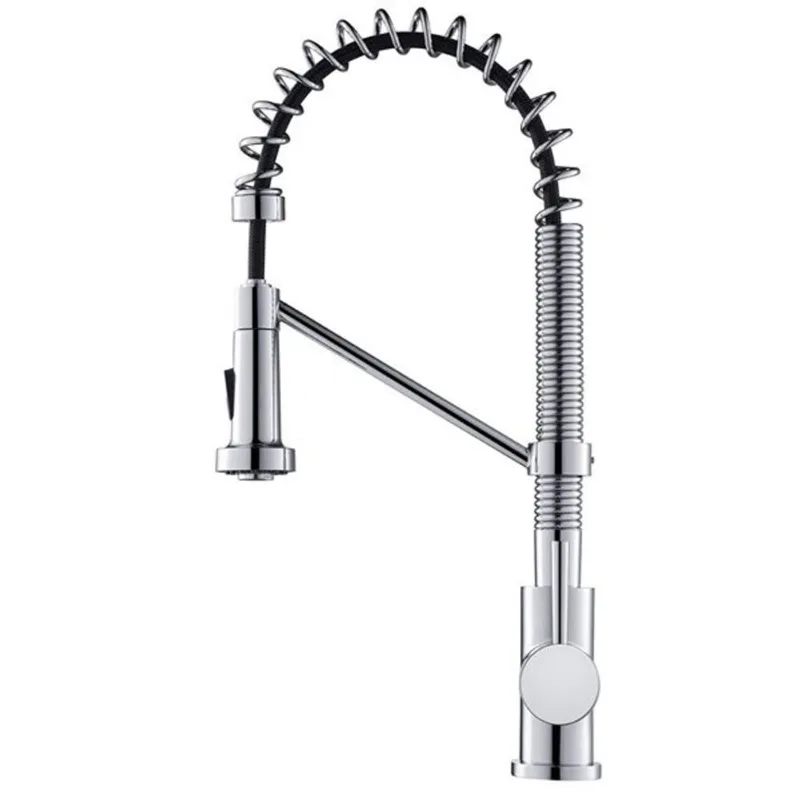 Woodbridge Kitchen Faucet Single Handle Pull-Down Pre-Rinse Spring Coil Stainless Steel - Chrome