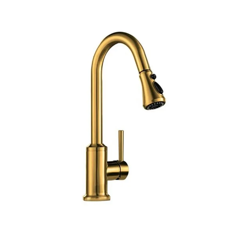 Woodbridge Kitchen Faucet Single Handle Pull-Down Stainless Steel - Brushed Gold
