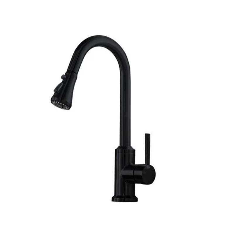 Woodbridge Kitchen Faucet Single Handle Pull-Down Stainless Steel - Matte Black